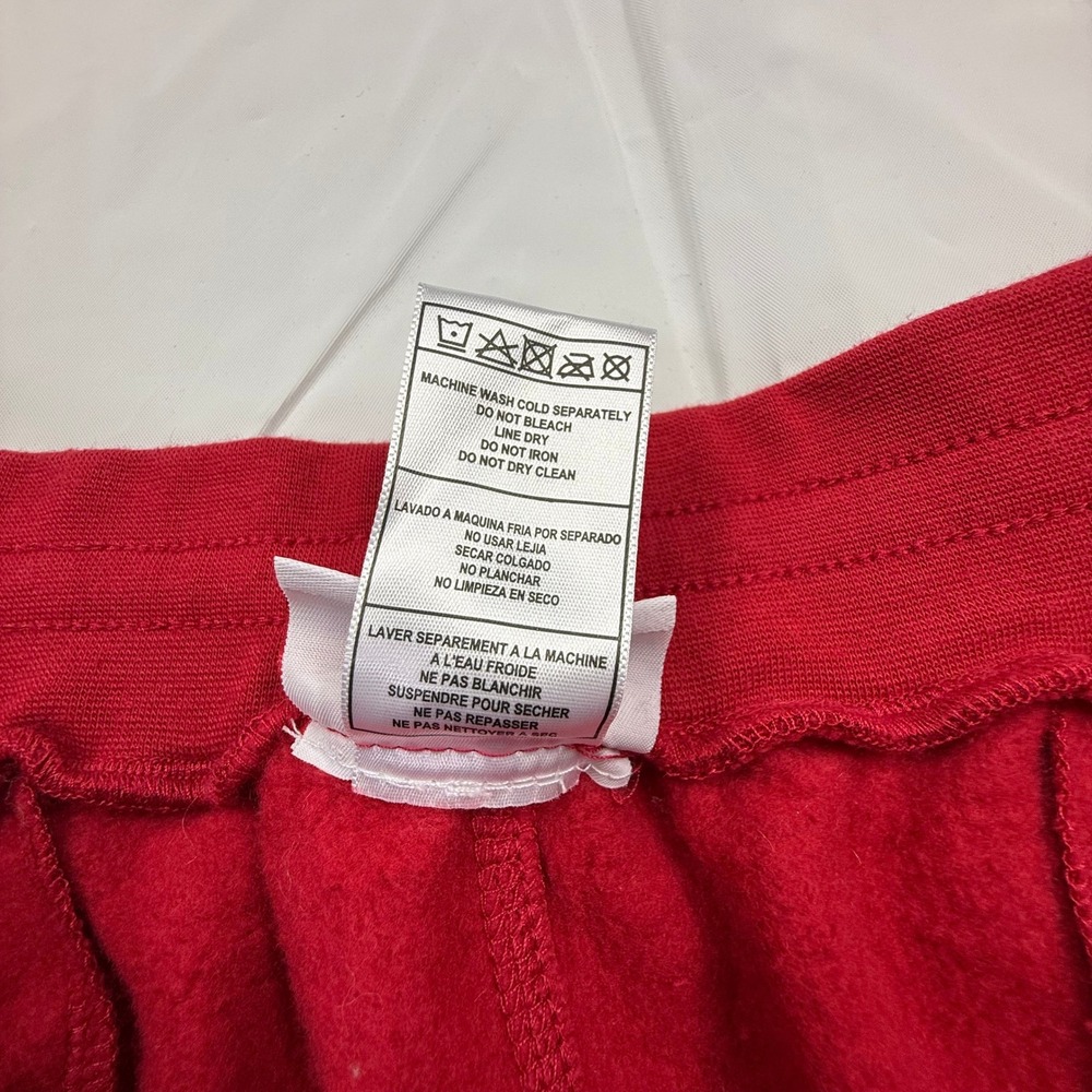 Mitchell & Ness Mens XL Red Fleece Jogger Sweatpants Nostalgia Co Athletic Pants - Picture 7 of 9